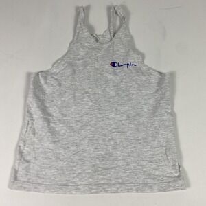Vintage Champion Shirt Youth XL Heather Gray Tank Top Athletic Made USA Logo 70s